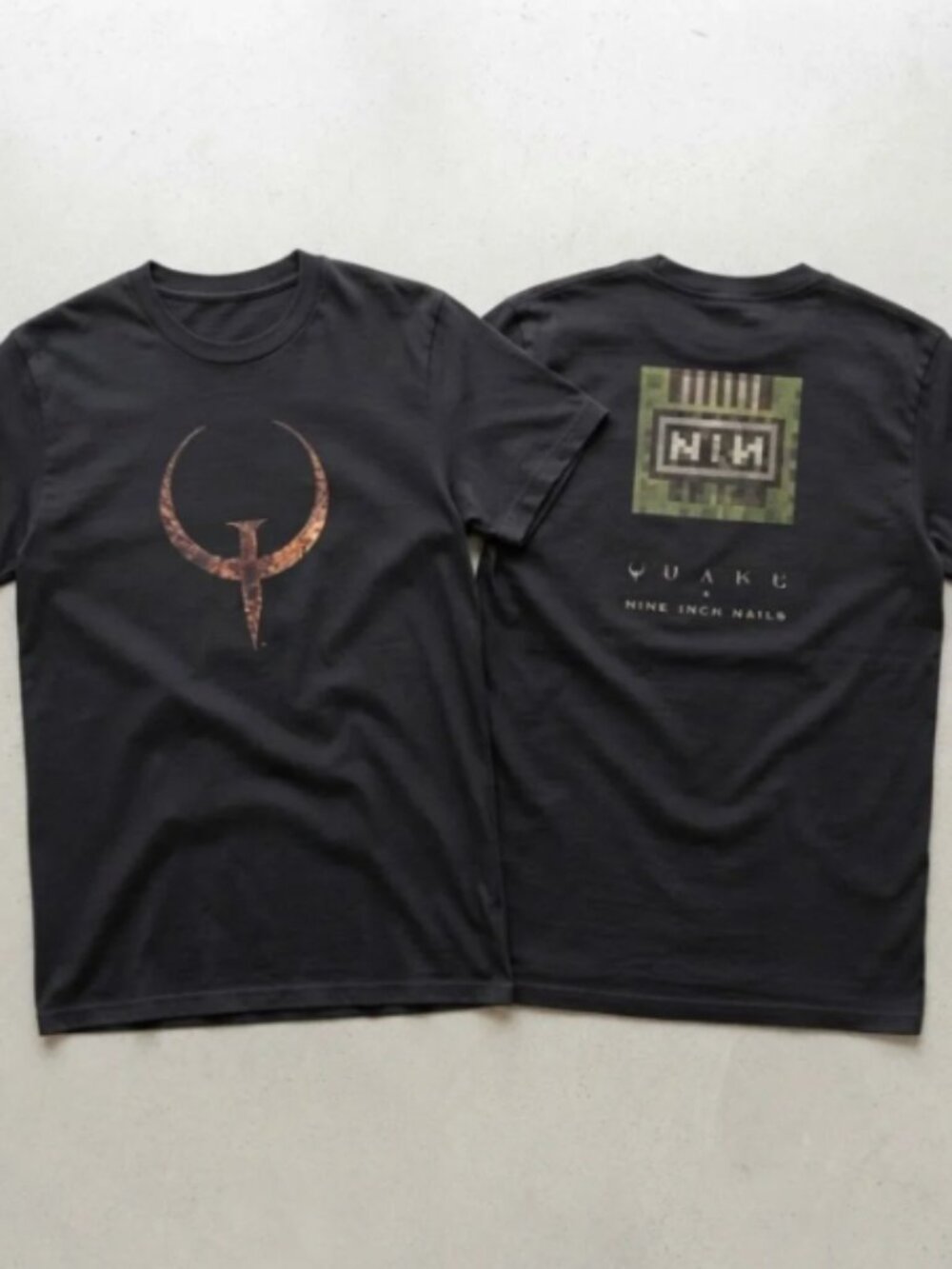 Nine Inch Nails QUAKE + NIN 30TH T-Shirt Reprint